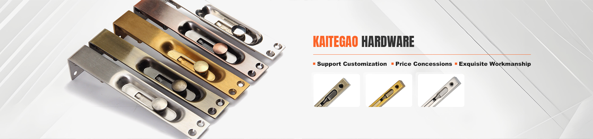 Premium door locks in multiple metallic finishes