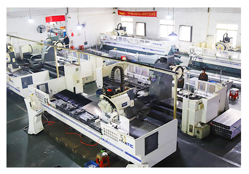 Advanced CNC machining production line setup